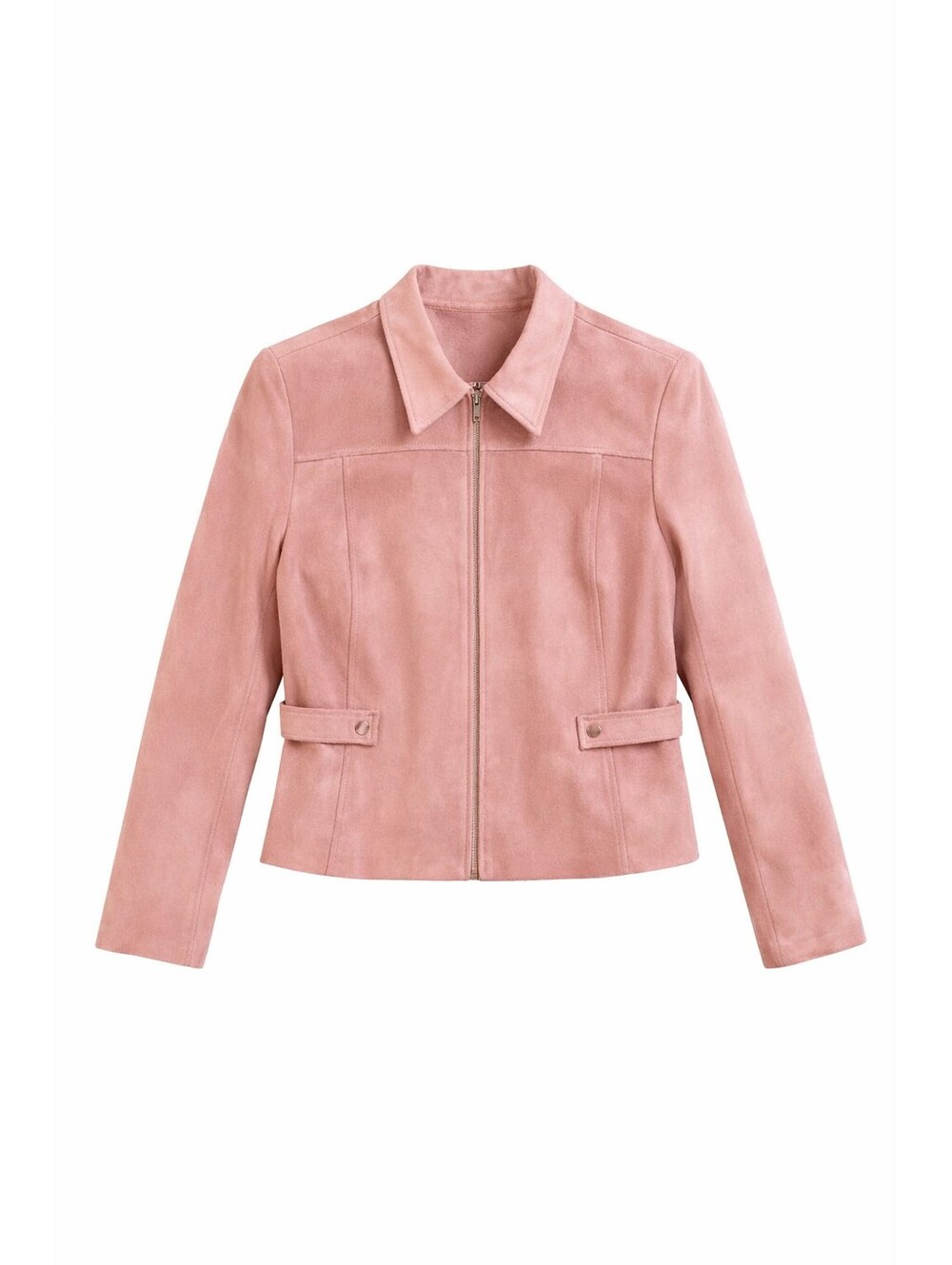 Vintage Pink Faux Suede Jacket